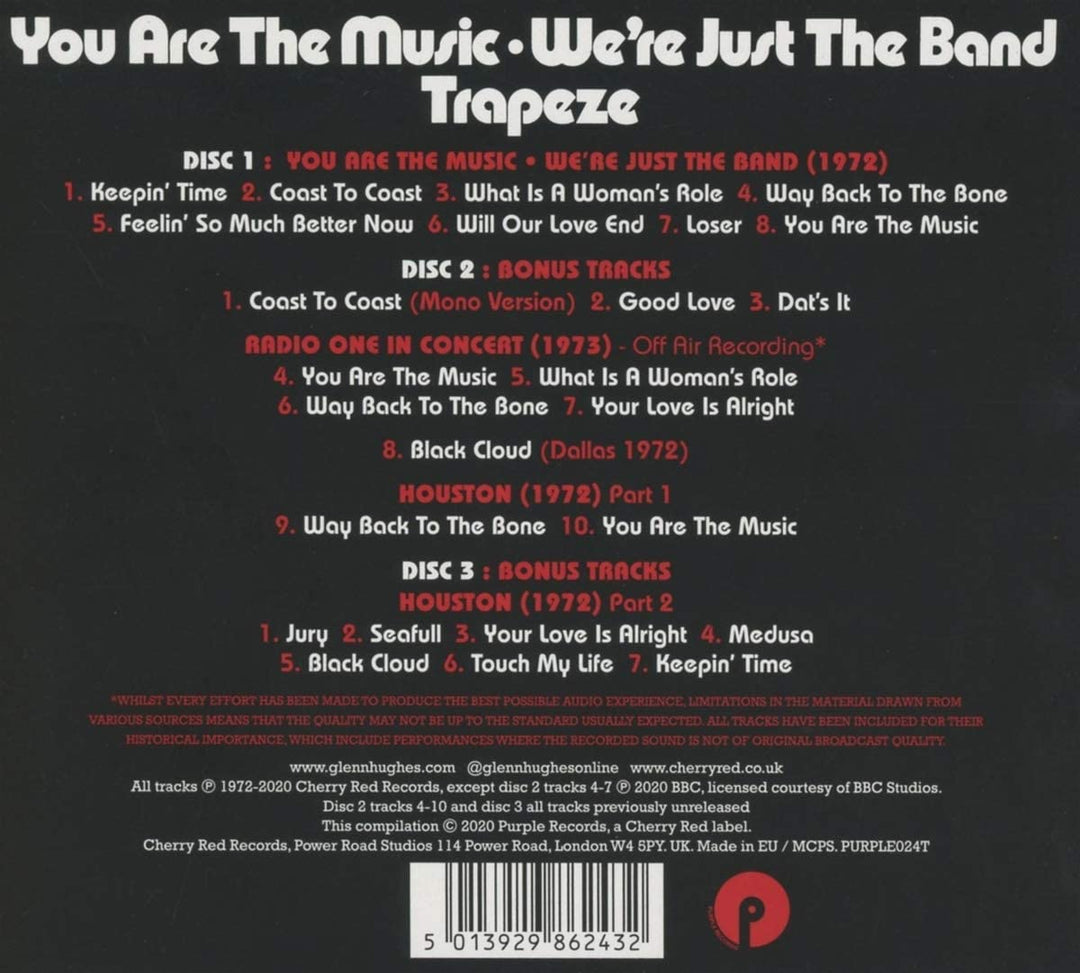 Trapeze - You Are The Music - We're Just The Band [Audio CD]