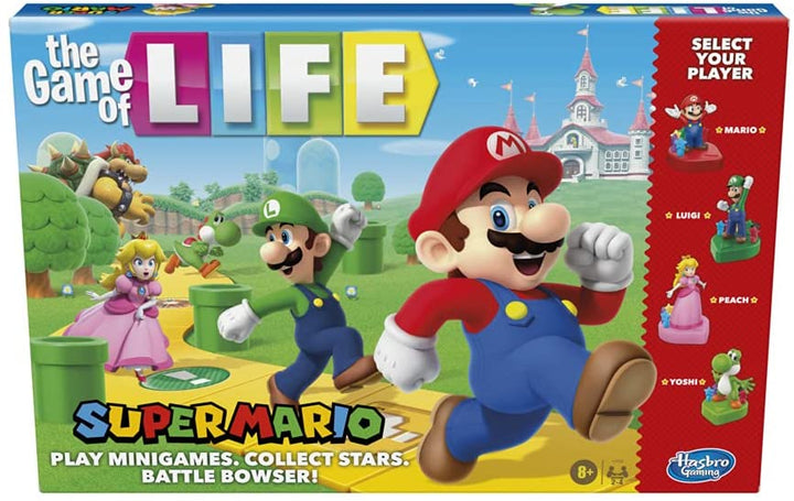 Hasbro Gaming The Game of Life: Super Mario Edition Board Game for Children Aged 8 and Up