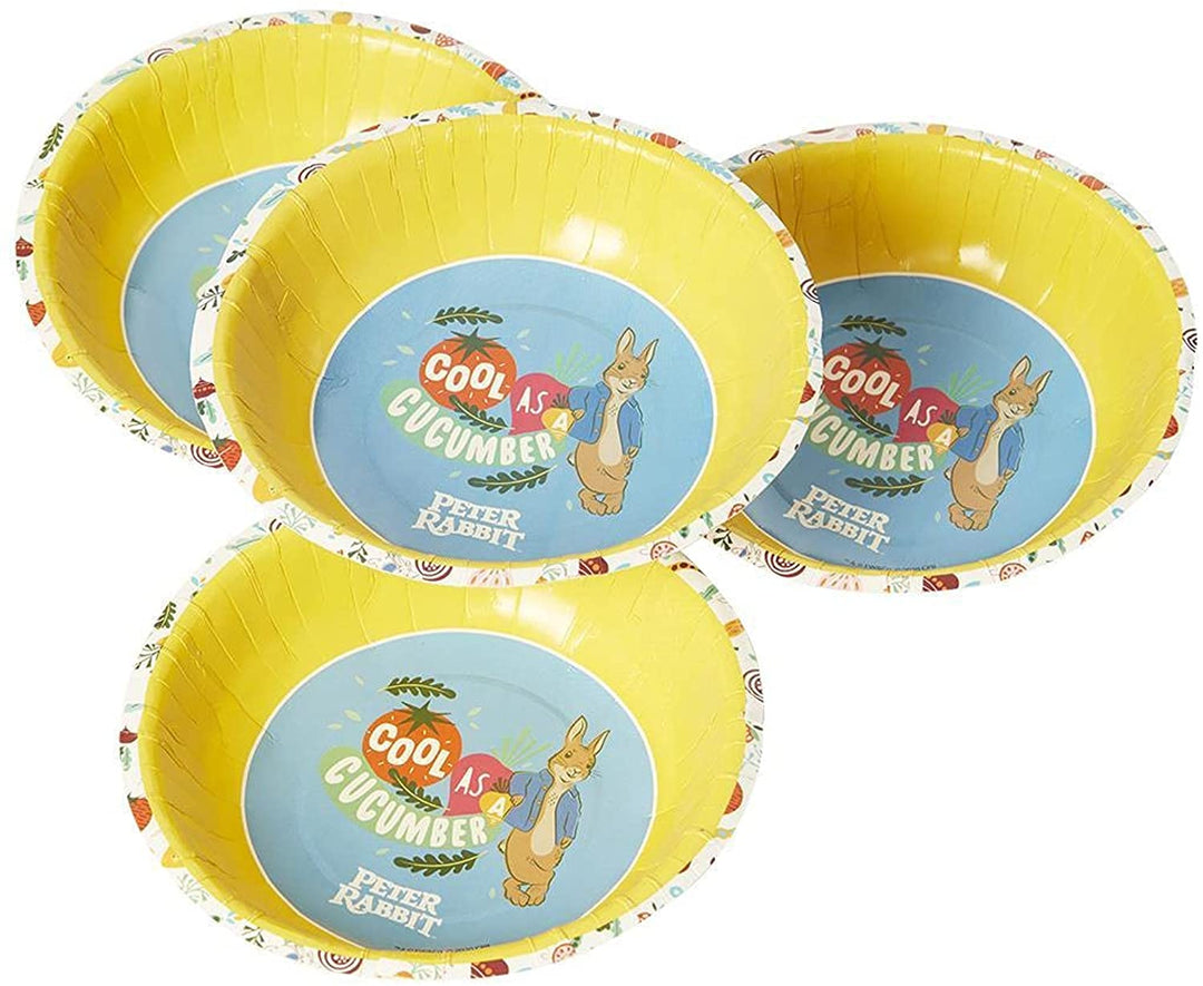 Smiffys offiziell lizenziertes Peter Rabbit Movie Tableware Partyschüsseln x8