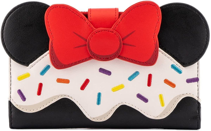 Loungefly Disney Minnie Mouse Sweets Collection Kunstleder-Geldbörse mit Klappe