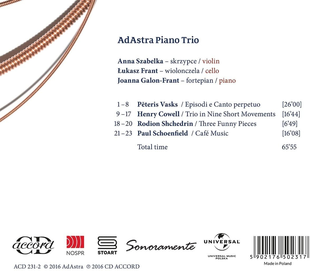 Episodi [AdAstra Piano Trio] Accord: A 231] [Audio CD]