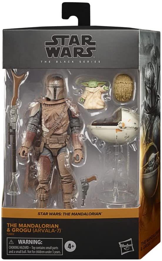 Star Wars The Black Series The Mandalorian und Grogu (Arvala-7) Spielzeug im 15-cm-Maßstab