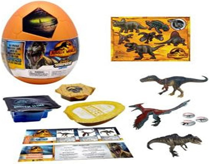 JURASSIC WORLD CAPTIVZ DOMINION SURPRISE EGG. DOMINION MOVIE EXCLUSIVE SUPER SIZED POP N LOCK DINOS