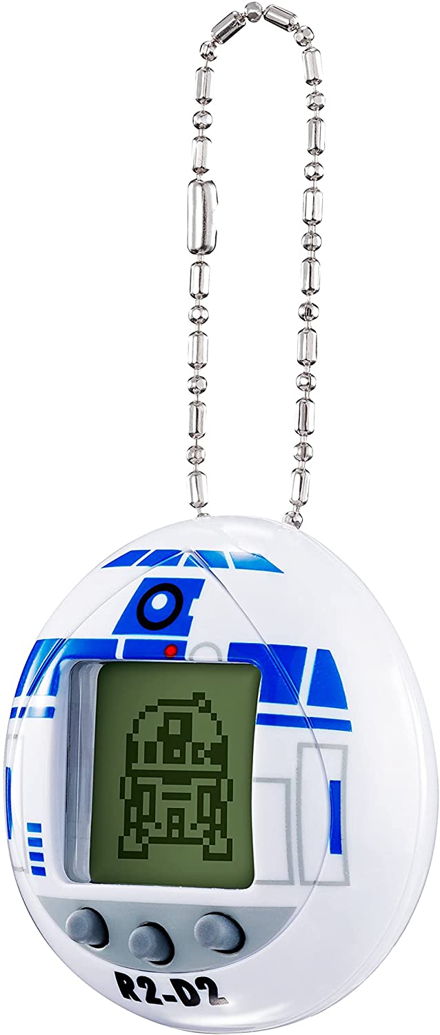 TAMAGOTCHI 88821 Star Wars R2D2 Virtueller Haustierdroide mit Minispielen, animiertem Clip