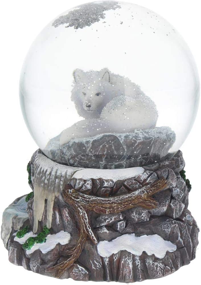 Nemesis Now Guardian of The North Lisa Parker Snowglobe 17.5cm, Grey, 14.5cm