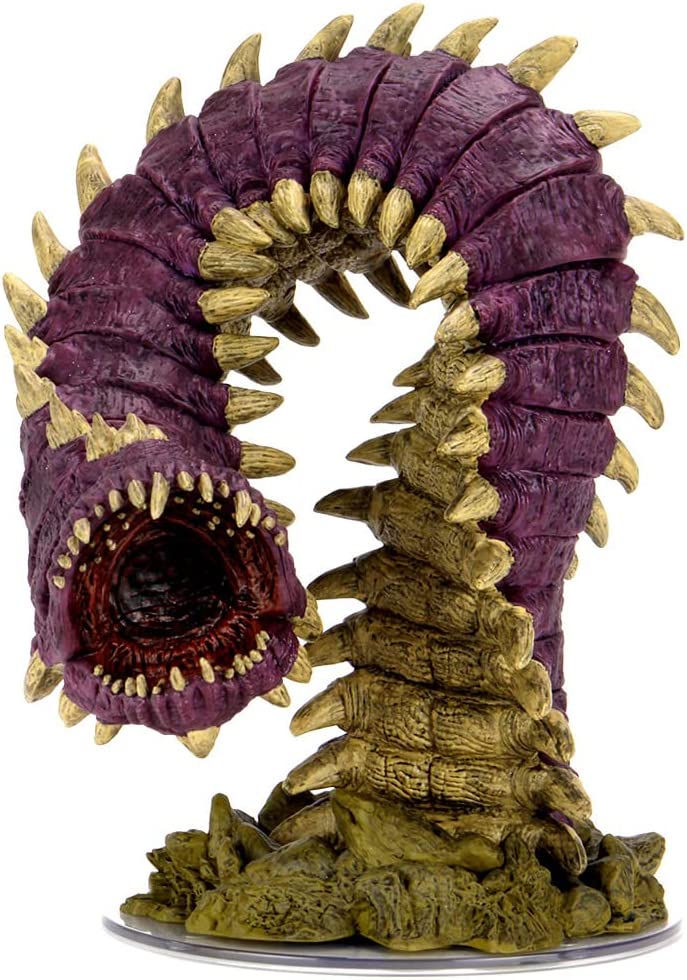 Wiz Kids | D&amp;D Icons of the Realms Miniaturen: Fangs and Talons – Purple Worm Premium Set