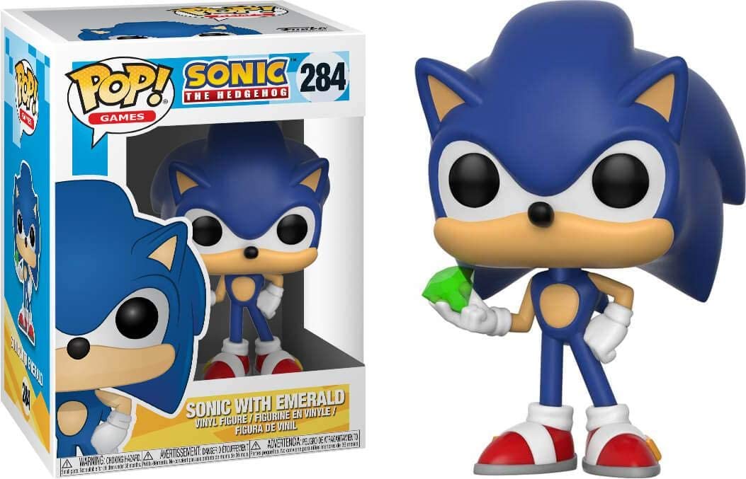 Sonic the Hedgehog Sonic with Emerald Funko 20147 Pop! Vinyl #284