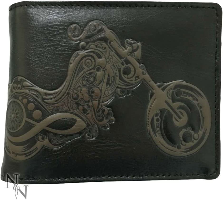 Nemesis Now Bike Wallet 11cm Black, PU