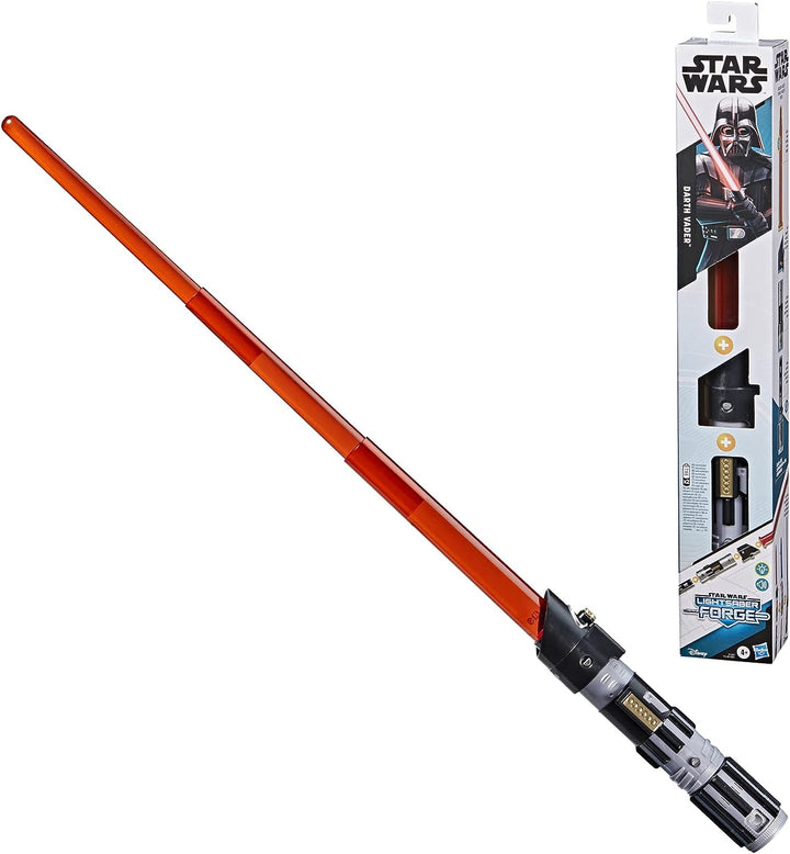 Star Wars Lightsaber Forge Darth Vader Elektronisches ausziehbares rotes Lichtschwertspielzeug,