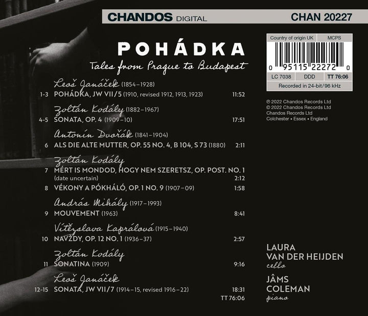 Laura van der Heijden - Pohadka [Laura van der Heijden; Jâms Coleman] [Chandos: CHAN 20227] [Audio CD]