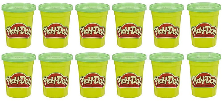 Play-Doh Bulk 12er-Pack grüne, ungiftige Modelliermasse, 4-Unzen-Dosen
