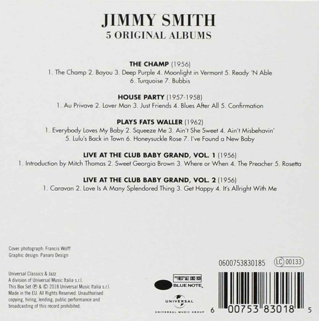 Jimmy Smith - 5 Original Albums, Vol. 2 [Audio CD]