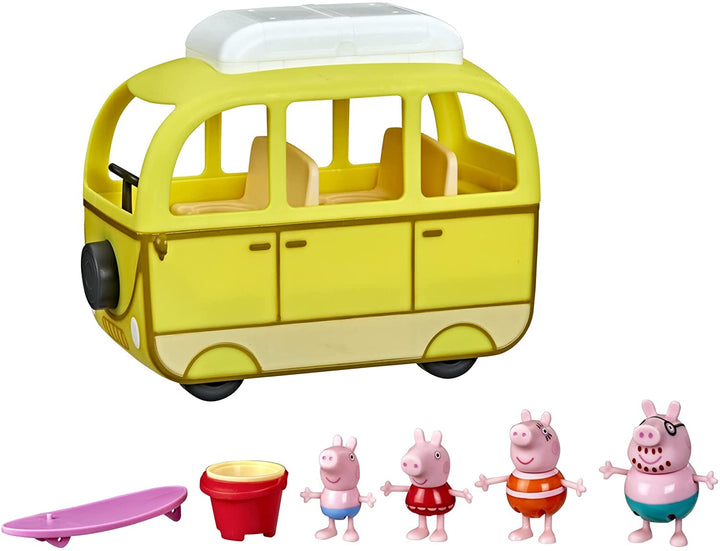 Peppa Pig Peppa's Adventures Peppa's Beach Campervan Vehicle Vorschulspielzeug: 10 P
