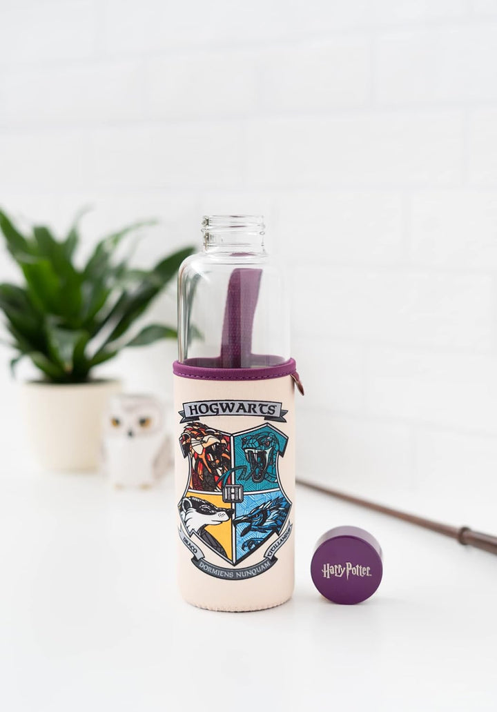 Official Harry Potter Glass Water Bottle - 500 ml, Glass Bottle