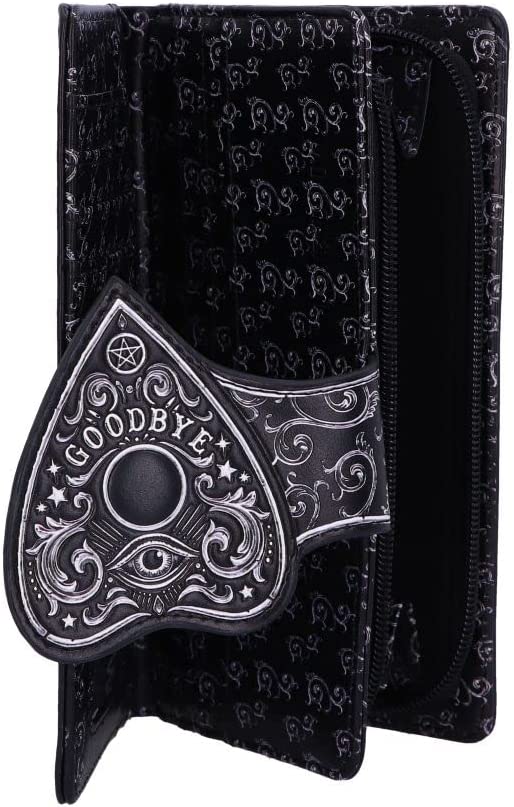 Nemesis Now Spirit Board Planchette Embossed Purse, Black, 18.5cm