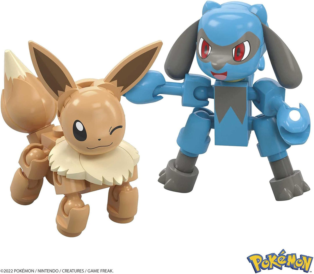 ?MEGA Pokémon Adventure Builder Picknick-Spielzeugbauset, Eevee- und Lucario-Figur