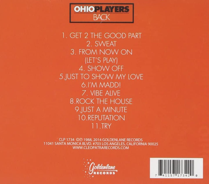 Ohio Players  - Back [Audio CD]