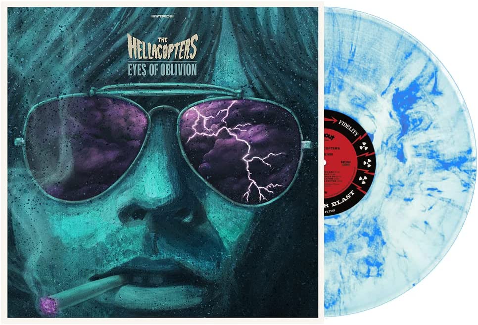 Hellacopters - Eyes Of Oblivion (white with sky blue marbled with poster) [VINYL]