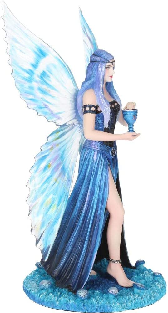 Nemesis Now Anne Stokes Enchantment Fairy Figur, Blau, 26 cm Blau