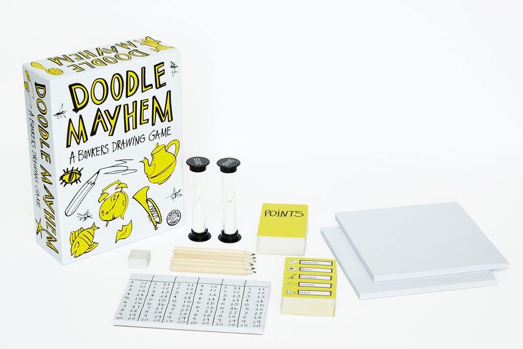 Doodle Mayhem: A Hilarous and Frantically Fast Drawing Game - Party Game - Family Games for Adults