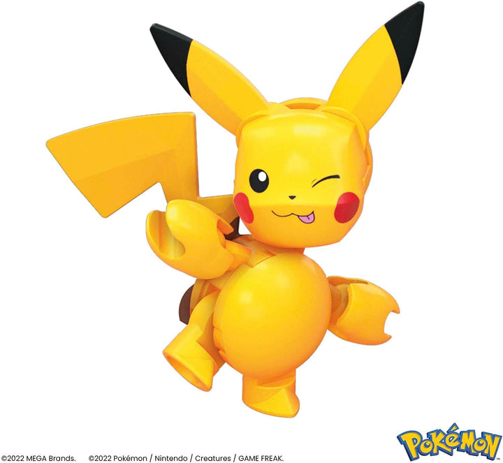 MEGA Pokémon-Actionfiguren-Bauspielzeug für Kinder, Pikachu-Entwicklungsset mit 16