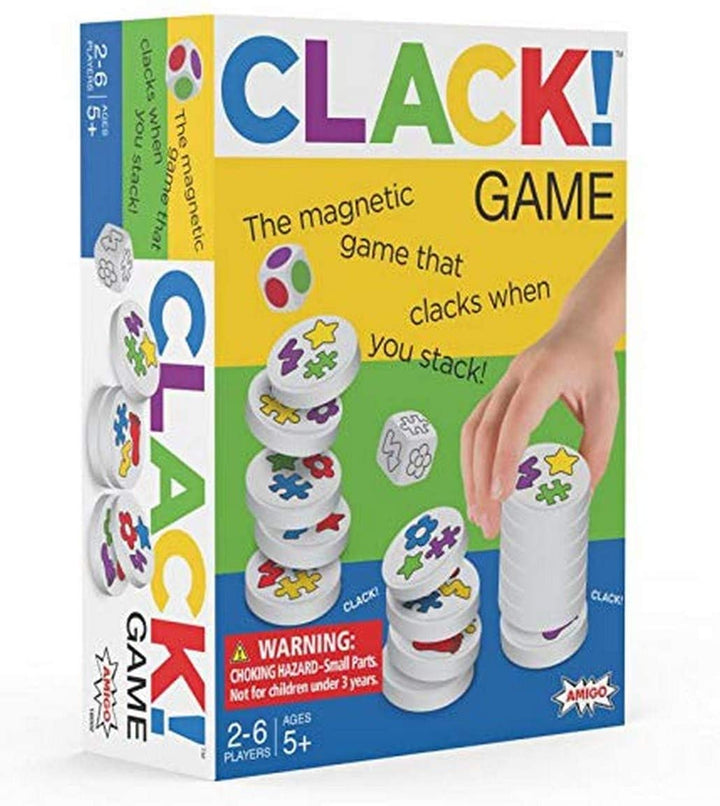 Clack – Das magnetische Spiel, das beim Stapeln klappert, (mehrfarbig)