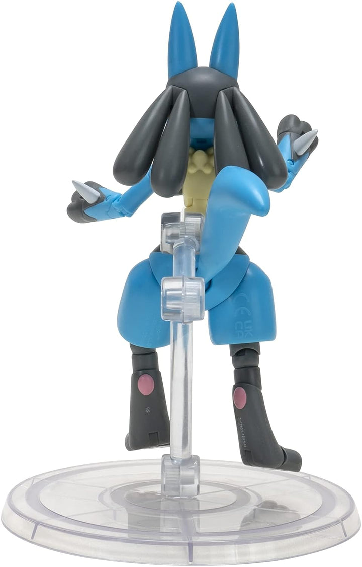 Pokémon 6" Select Super-Articulated Lucario Figure mit 15 Artikulationspunkten