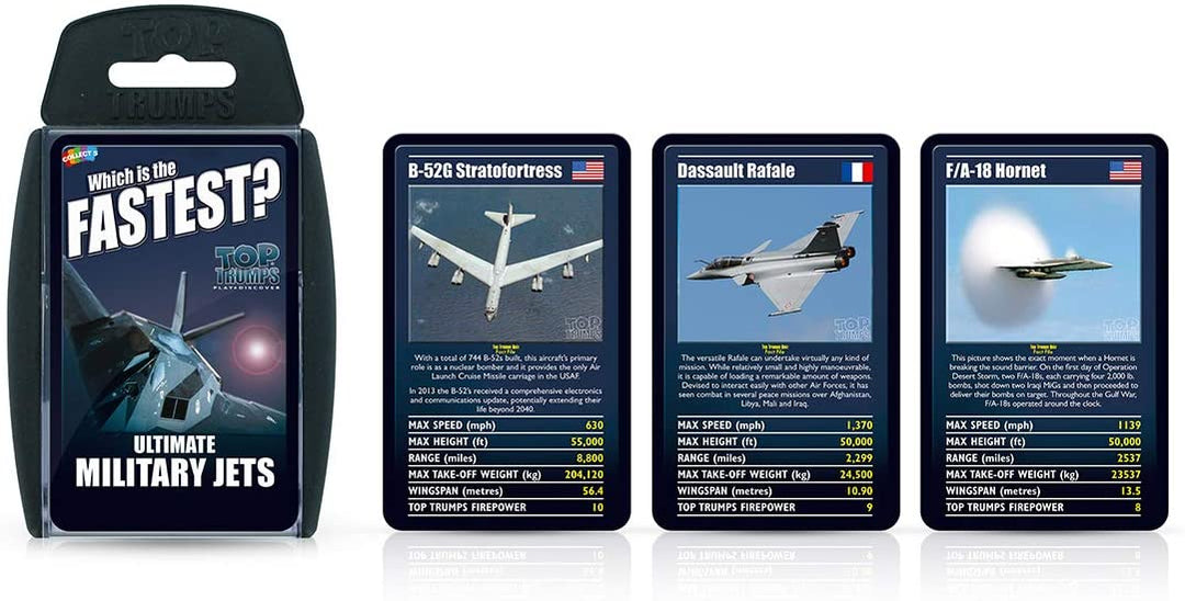 Ultimate Military Jets Top Trumps Card Game