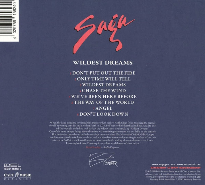 Saga – Wildest Dreams [Audio-CD]