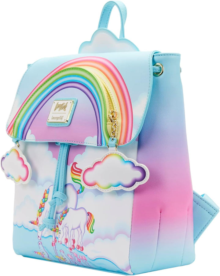 Loungefly Lisa Frank Unicorn Reflection Mini-Rucksack, Mehrfarbig