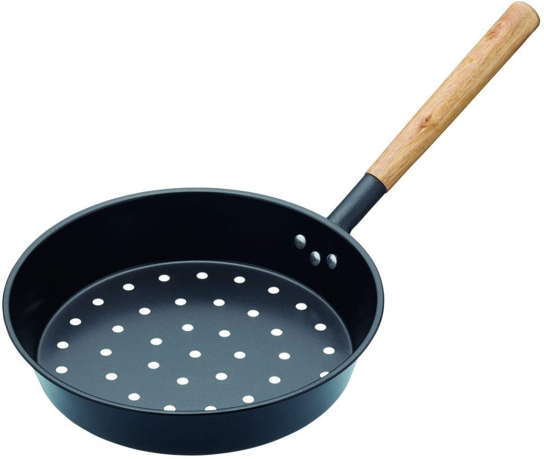 KitchenCraft Carbon Steel Chestnut Roasting Pan, 27 cm (10.5")