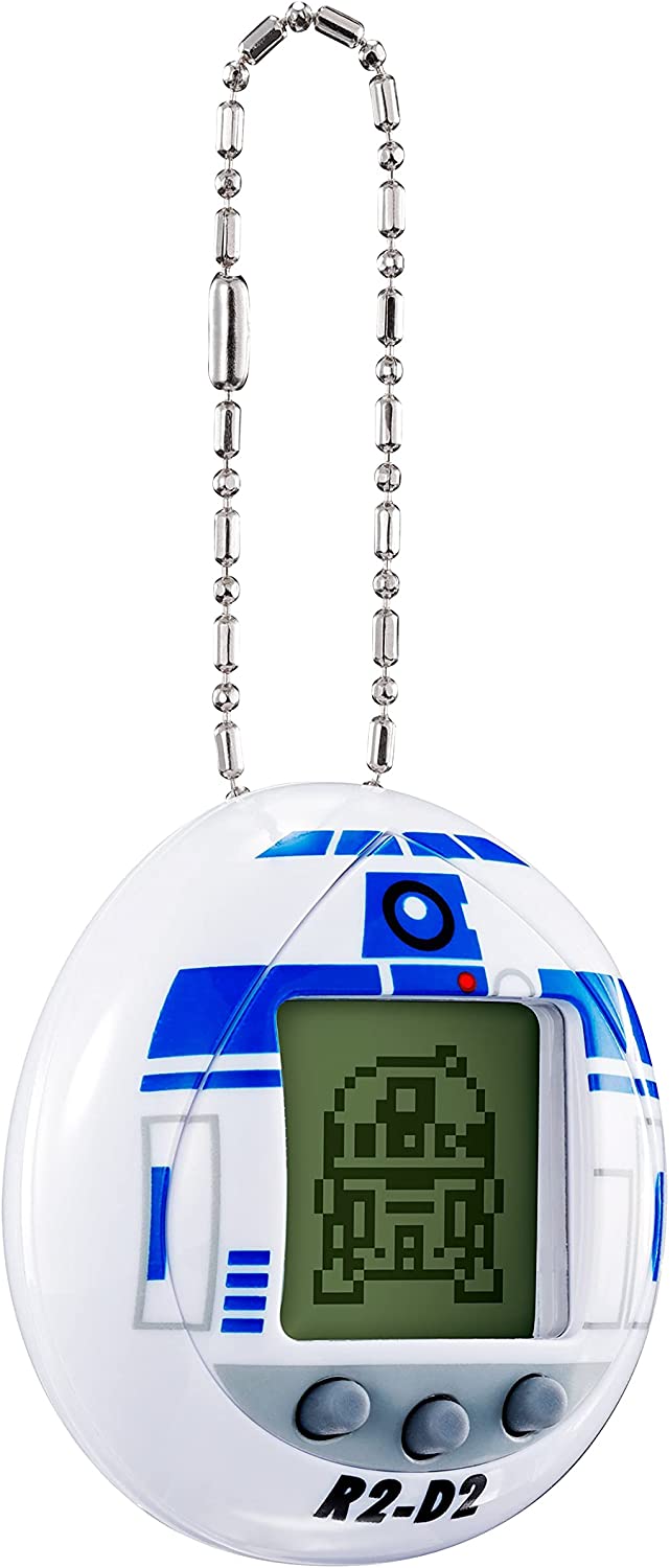 TAMAGOTCHI 88821 Star Wars R2D2 Virtueller Haustierdroide mit Minispielen, animiertem Clip