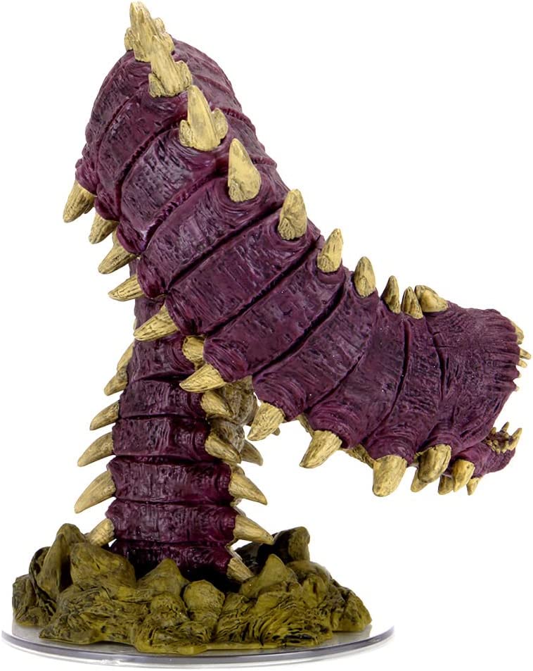 Wiz Kids | D&amp;D Icons of the Realms Miniaturen: Fangs and Talons – Purple Worm Premium Set