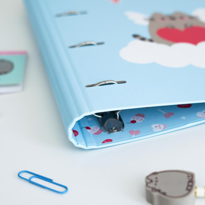 Pusheen 4 Ring Binder | A4 Folders Ring Binder | 10.6 x 12.6 inches