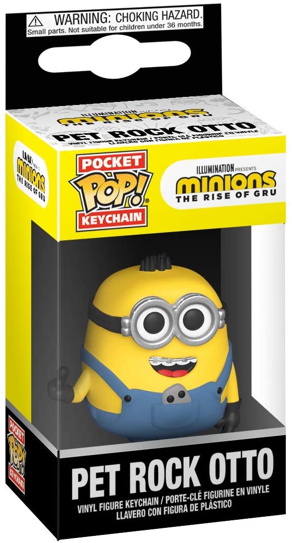 Minions dell&#39;illuminazione L&#39;ascesa di Gru Pet Rock Otto Funko 47795 Pocket Pop!