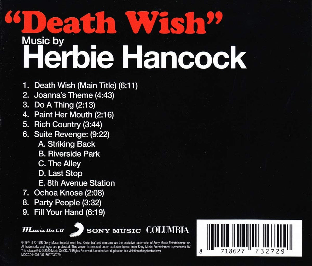 Herbie Hancock - Death Wish (Original Soundtrack) [Audio CD]