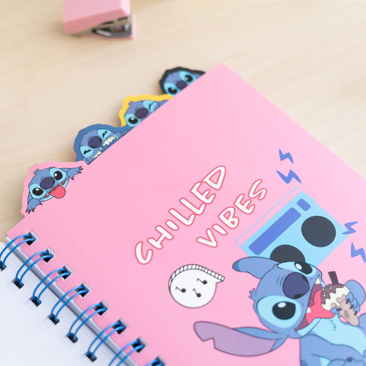 Grupo Erik Disney Stitch A5 Project Notebook with 4 Dividers | Notebooks A5