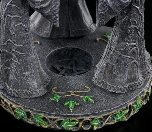 Nemesis Now Magik Circle Oil Burner 16cm Grey, Resin