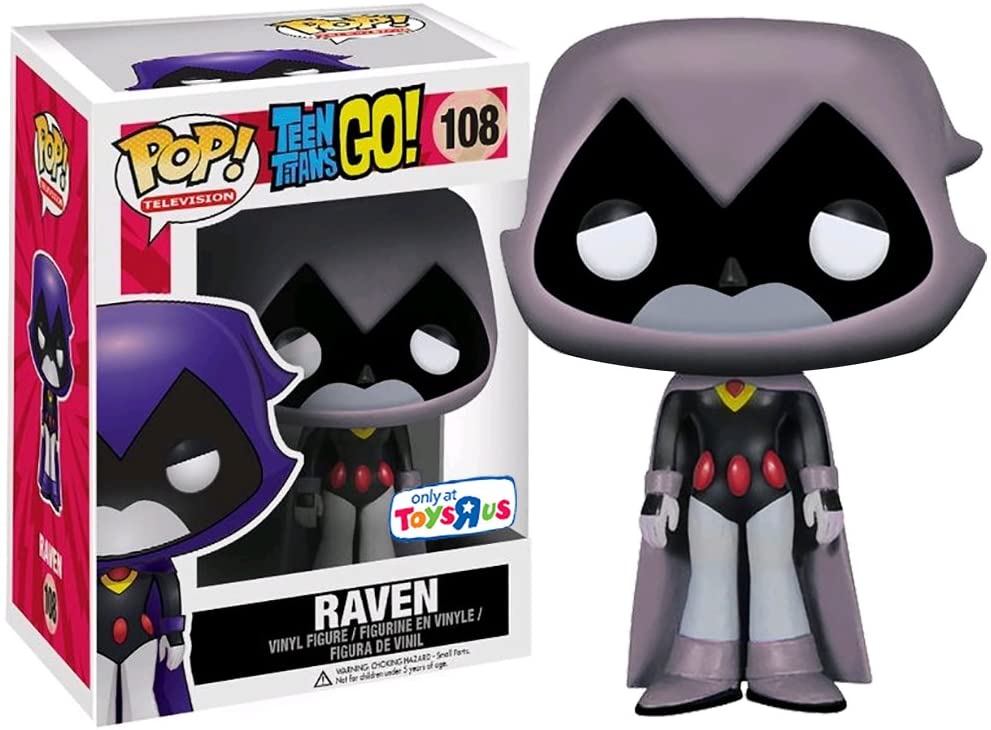 DC Comics Teen Titans Go! Raven (Gris) Exclusivo Funko Pop! Vinilo #108