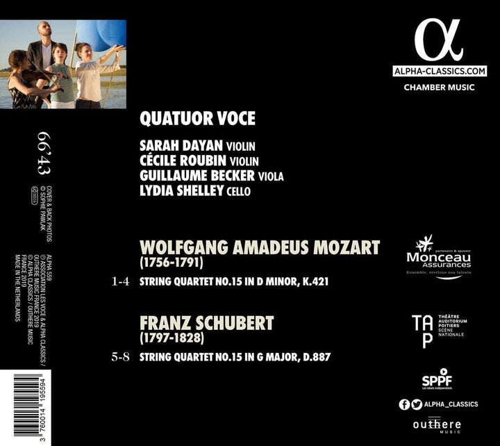 Franz Schubert - Mozart / Schubert: Quartets Nos.15 [Audio CD]