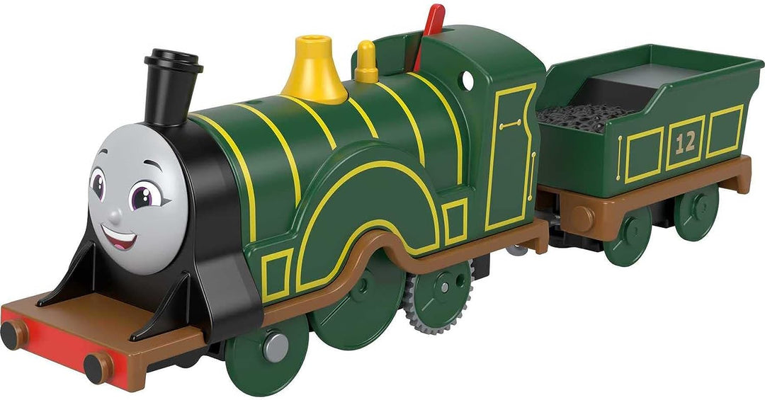 Thomas &amp; Friends Fisher-Price Emily Motorisierte Lokomotive, batteriebetriebene Spielzeugeisenbahn