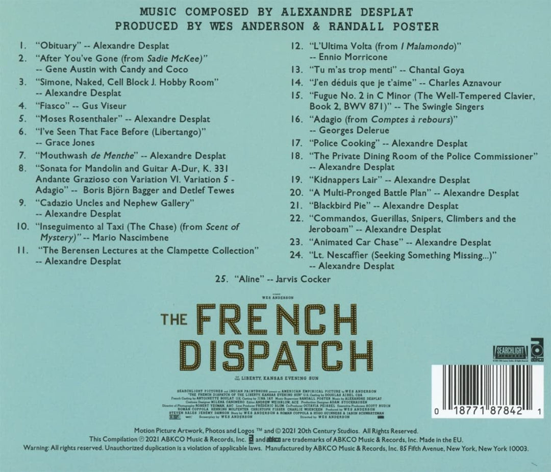 The French Dispatch [Audio CD]