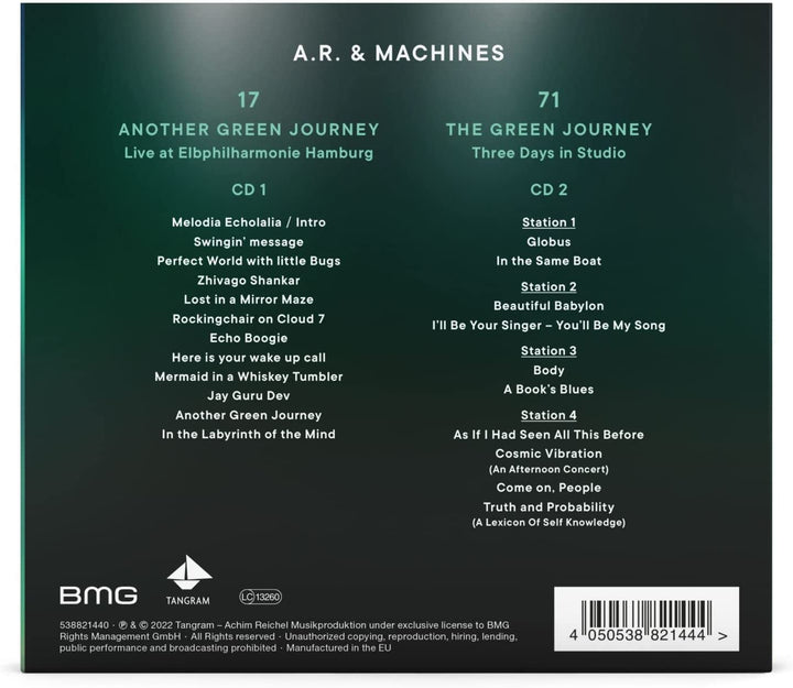 A.R. & Machines - 71/17 Another Green Journey - Live at Elbphilharmonie Hamburg [Music CD]