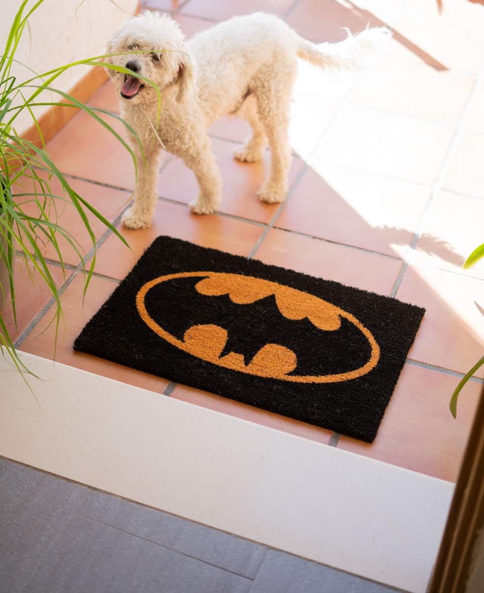 Grupo Erik Official DC Comics Batman Logo Door Mat - 15.7 x 23.6 Inches / 40 x 6