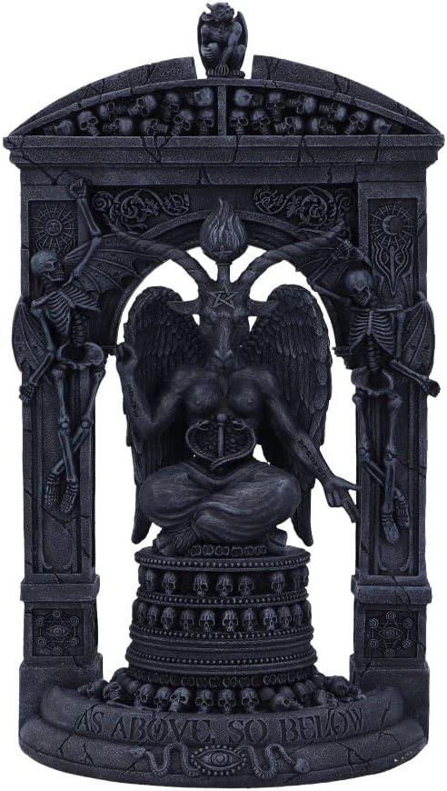 Nemesis Now Baphomet's Temple Ornament, Grey, 28cm