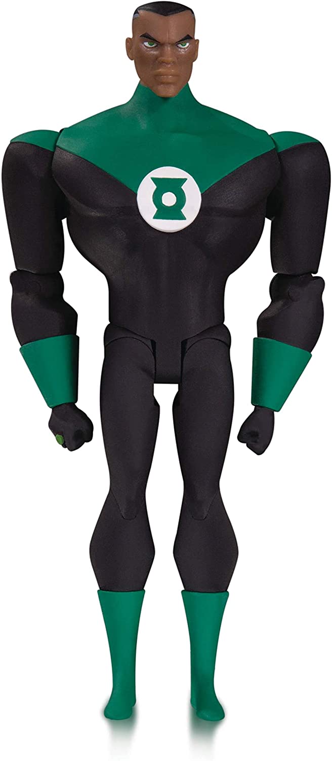 DC Comics JAN200692 Justice League Animated: Green Lantern John Stewart Action Figure, Multicolor