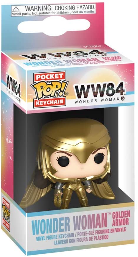 WW 84 Wonder Woman Wonder Woman Armatura d&#39;oro Funko 46697 Pocket Pop!