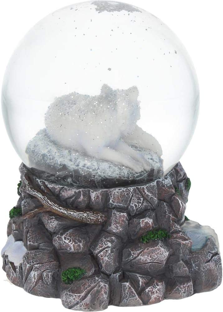 Nemesis Now Guardian of The North Lisa Parker Snowglobe 17.5cm, Grey, 14.5cm