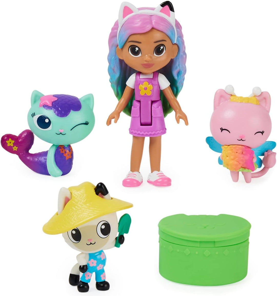 Gabby's Dollhouse 6065350 Friends Set with Rainbow Gabby Doll, Figures and Surprise Accessory Kids’ Toys