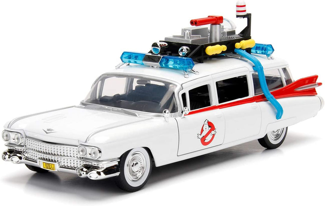 Jada 253235000 Cazafantasmas coche ECTO-1 metal 1:24 Car Collecting, White, One Size